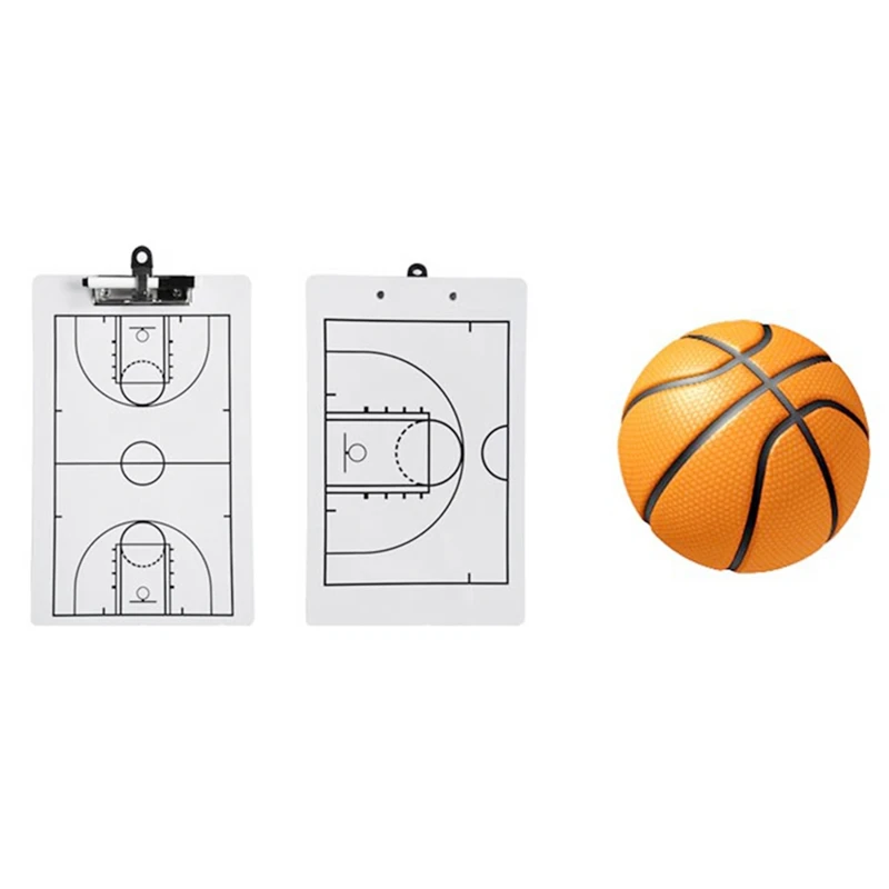 3Pack Basketball Coach Clipboard, 13.78 X 8.66Inch Dry Erase Coaching Board, Double-Sided Full Marker Board Easy To Use