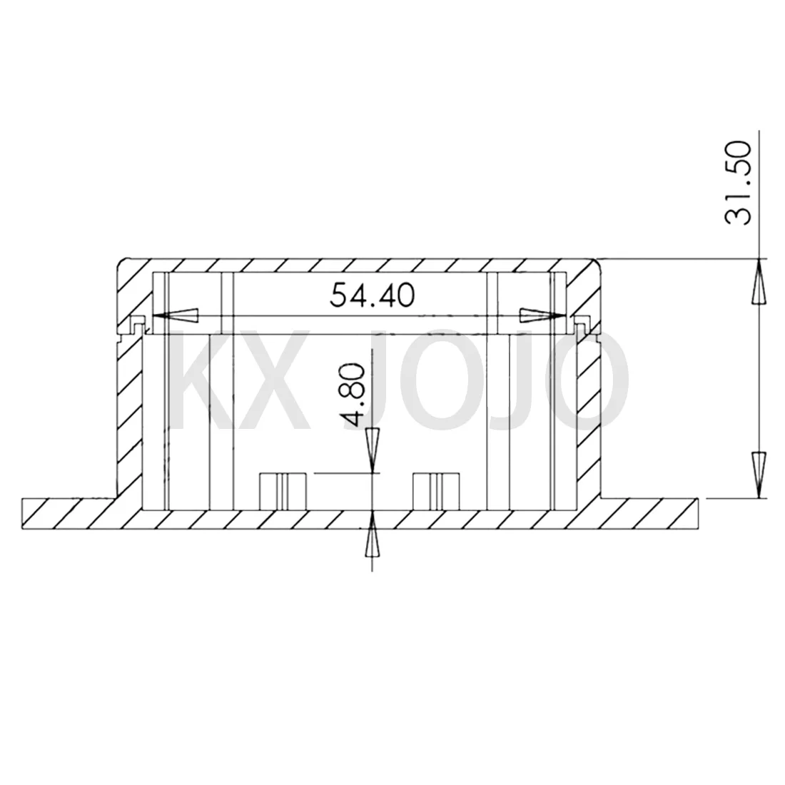 Junction Box Outdoor Waterproof 90*60*35mm Plastic Housing Plastic Housing Sealing Box Power Cable Box