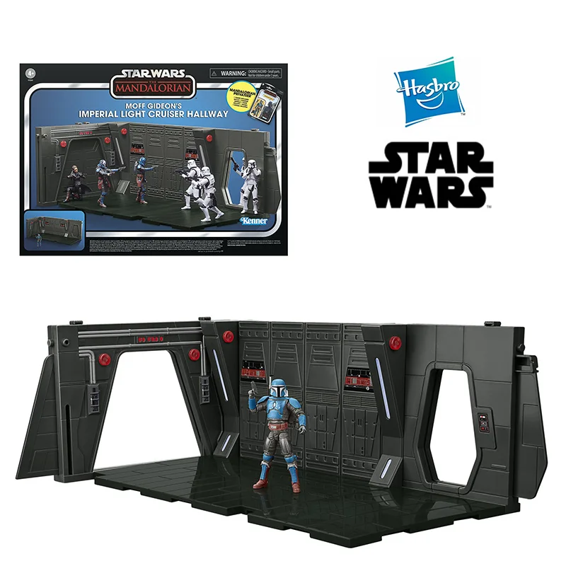 Hasbro Star Wars The Mandalorian Moff Gideon's Imperial Light Cruiser Hallway Playset 3.75 Inches Original Figure Model Toy