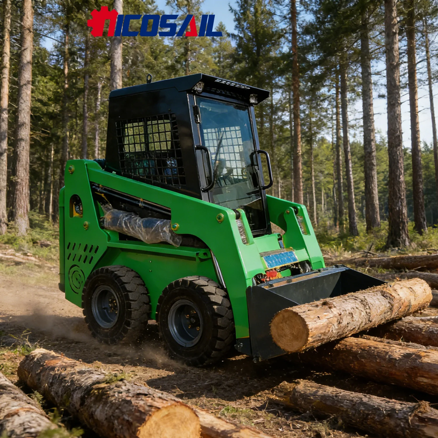 Nicosail JC25 Large Heavy duty Sliding Loader 0.3m ³ Bucket Used for Landscape Beautification of Farm Buildings