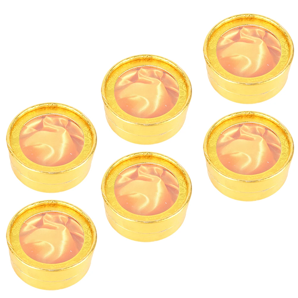 

6 шт. мини-коробки для браслетов, футляр для хранения ювелирных изделий, материал премиум-класса, пылезащитный, водонепроницаемый для серег, ожерелий, подарочная упаковка, коробка