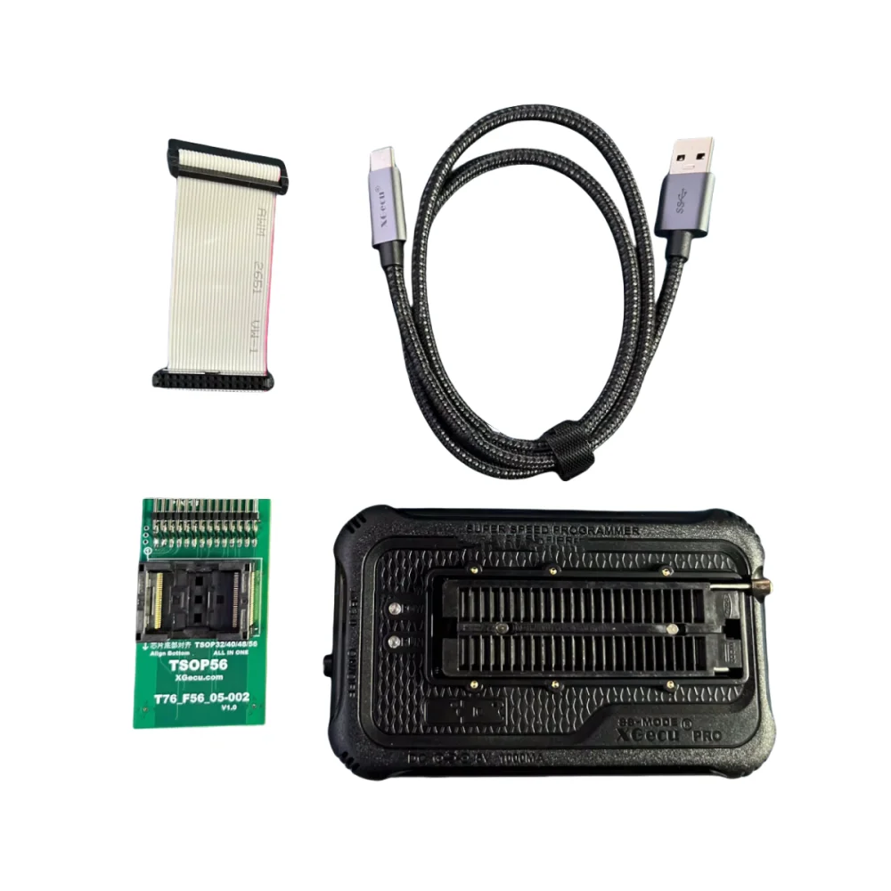 100% Originele XGecu T76 USB3.0 Universele Programmeur voor EEPROM NOCH NAND EMMC MCU GAL Vervangen TL866II/T56 + TSOP32/40/48/56 adapter