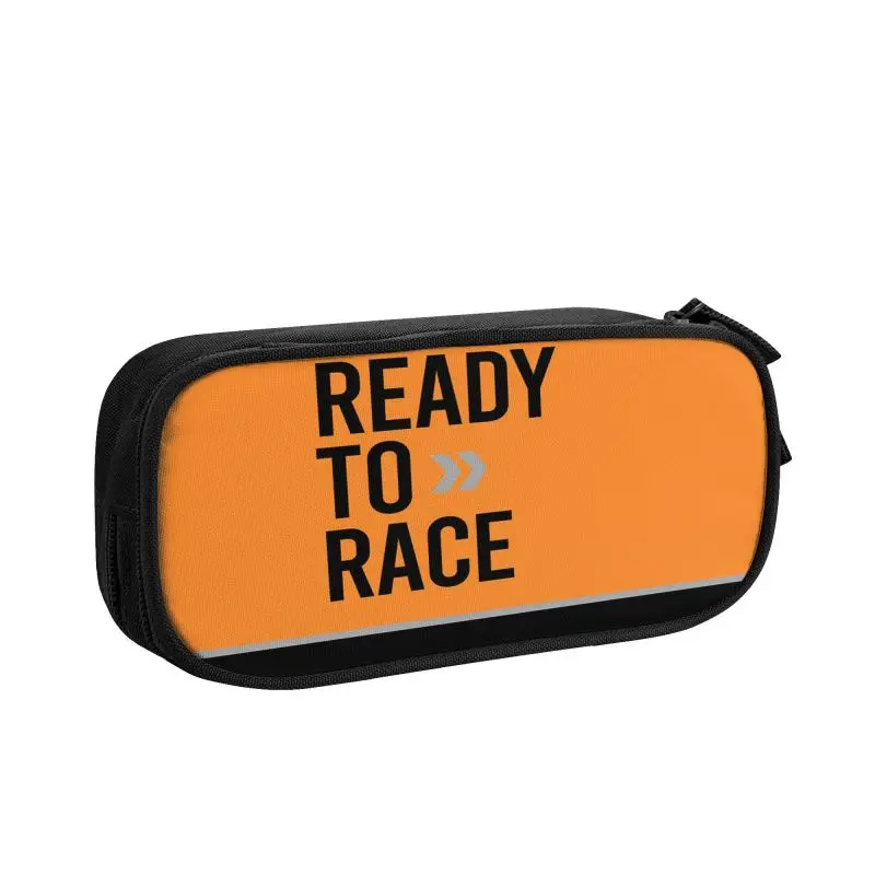 Ready To Race School Pencil Cases Large Capacity Enduro Cross Motocross Bitumen Bike Life Pencil Bag Pouch Students Stationery