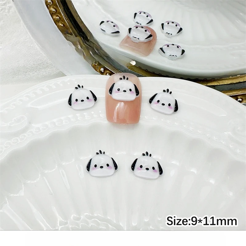 Set di 200 ciondoli per unghie Potdemiel cat Kawaii - Nail art in resina 3D per disegni di unghie festival e regali