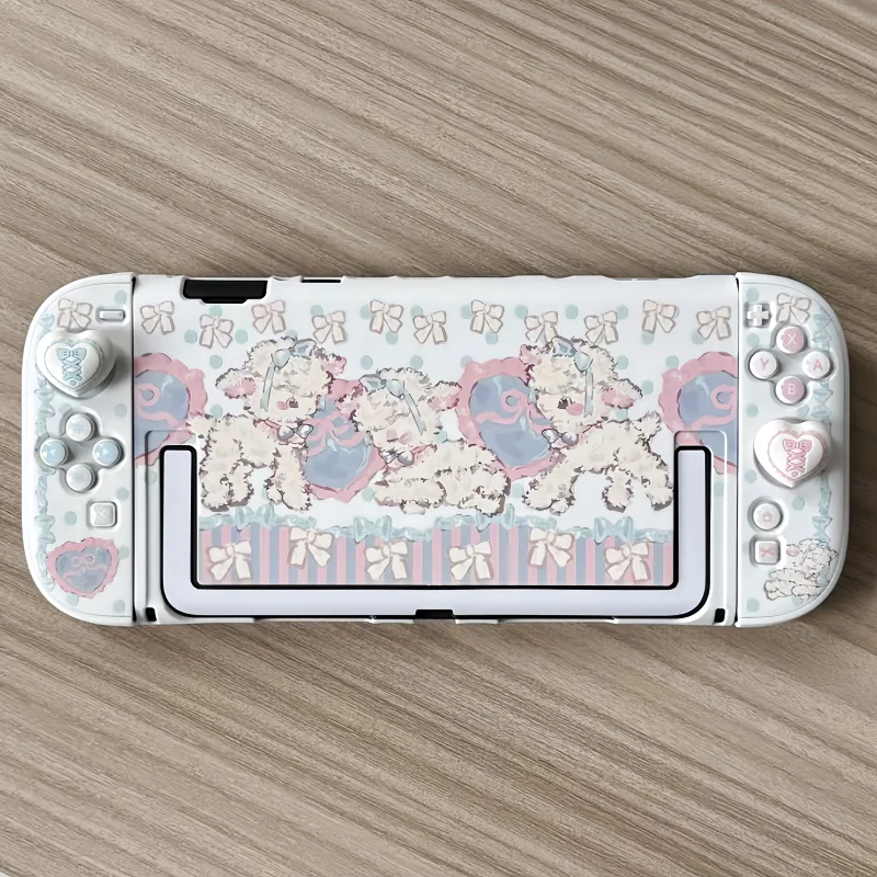 

Lolita Lamb Protective Case For Switch 2 Split Hard Shell Cute Lamb Pattern Anti Scratch Cover For Female Game Players
