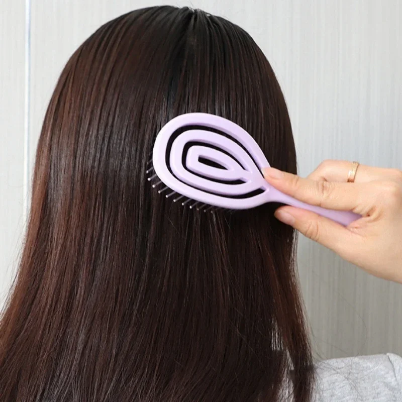 Vented Detangling Hair Brush Spiral Wet Hairbrush for Women And Men Glides through All Hair Types for Blow Drying