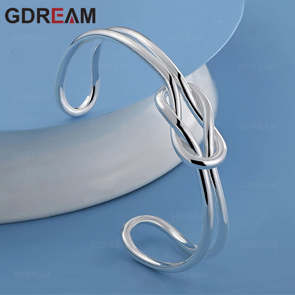 

GDREAM 925 Sterling Silver Polished Bangle - A Unique Gift For Women, Versatile For Events And Jewelry