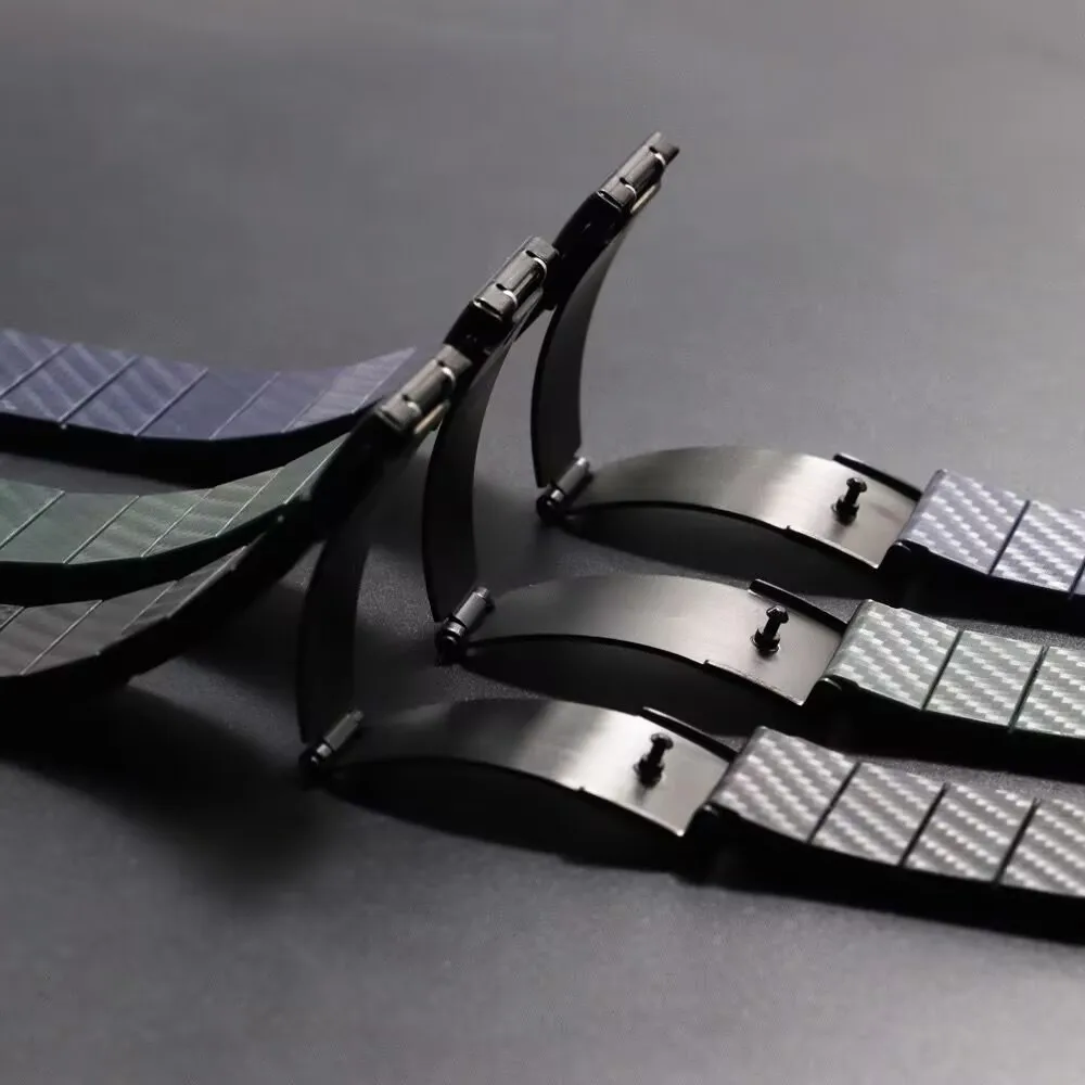 Kohlefaser-Armband mit Faltschließe für Google Pixel Watch1/2/3 41 mm 45 mm Sportarmband