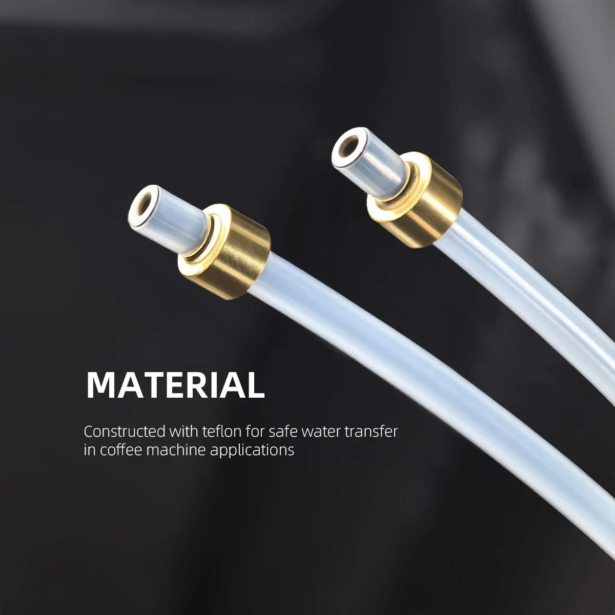 2x4mm Hose 150/200/300/400/500mm Length Tube High-Temperature Resistant Tube Replacement for Coffee Machines image 4