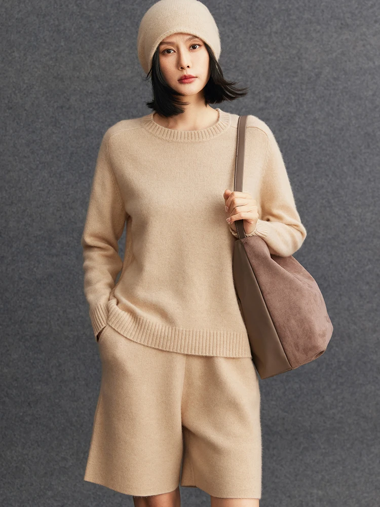 

TLOML новый женский 100% кашемировый свитер, пуловер с круглым вырезом, простой стиль, кашемировый трикотаж, осень-зима, мягкие теплые базовые повседневные топы