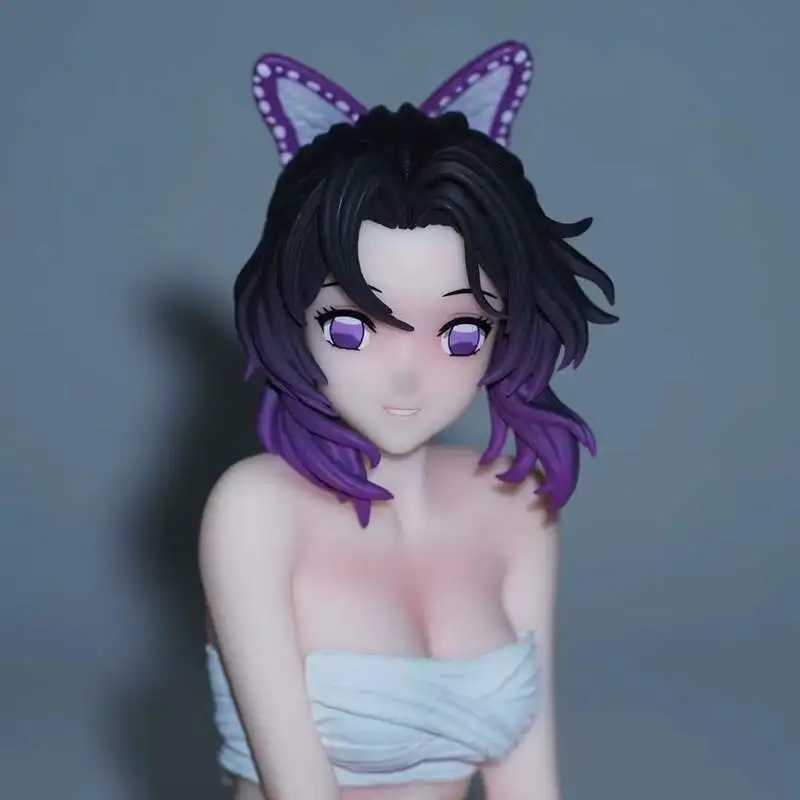 Anime Demon Slayer Kochou Shinobu Swimsuit Figure Model Desktop Car Interior Display Decoration Collectible Toy Ornament