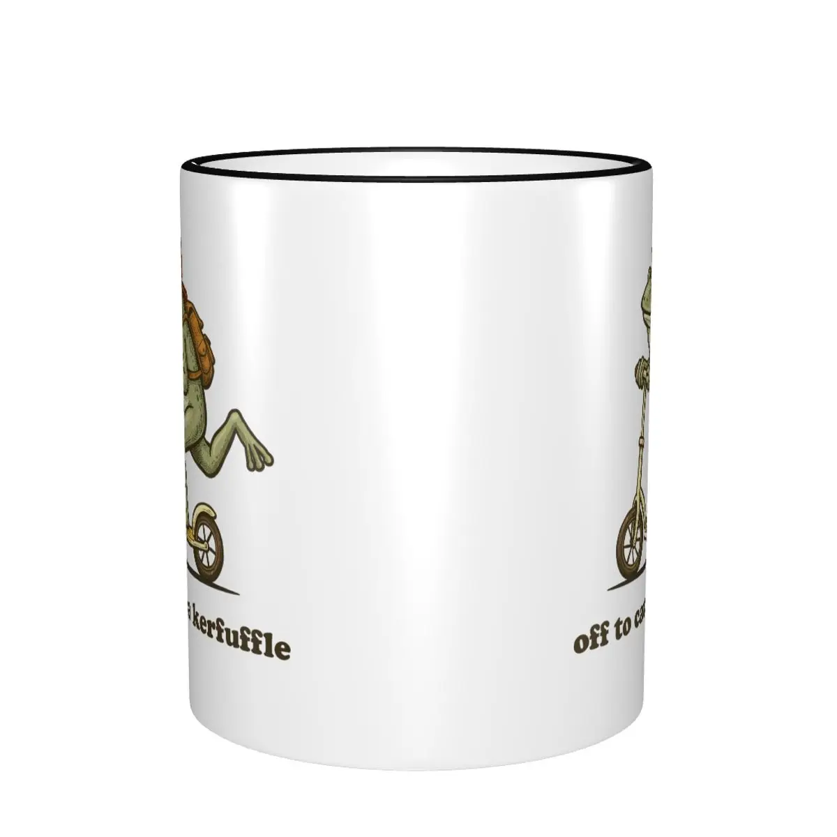 Off To Cause A Kerfuffle Gift Mug for Woman Man Novelty Frog Funny Coffee Cup Christmas Present for Office
