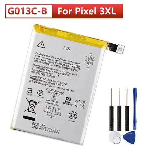 G013C-B G013A-B Replacement Battery For Google Pixel 3XL Pixel 3 Pixel3 Batteries With Tools