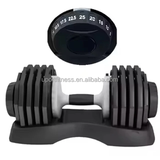 

Commercial Home Gym Factory Strength Training Cast Iron Equipment Adjustable Dumbbell with Weight Plate