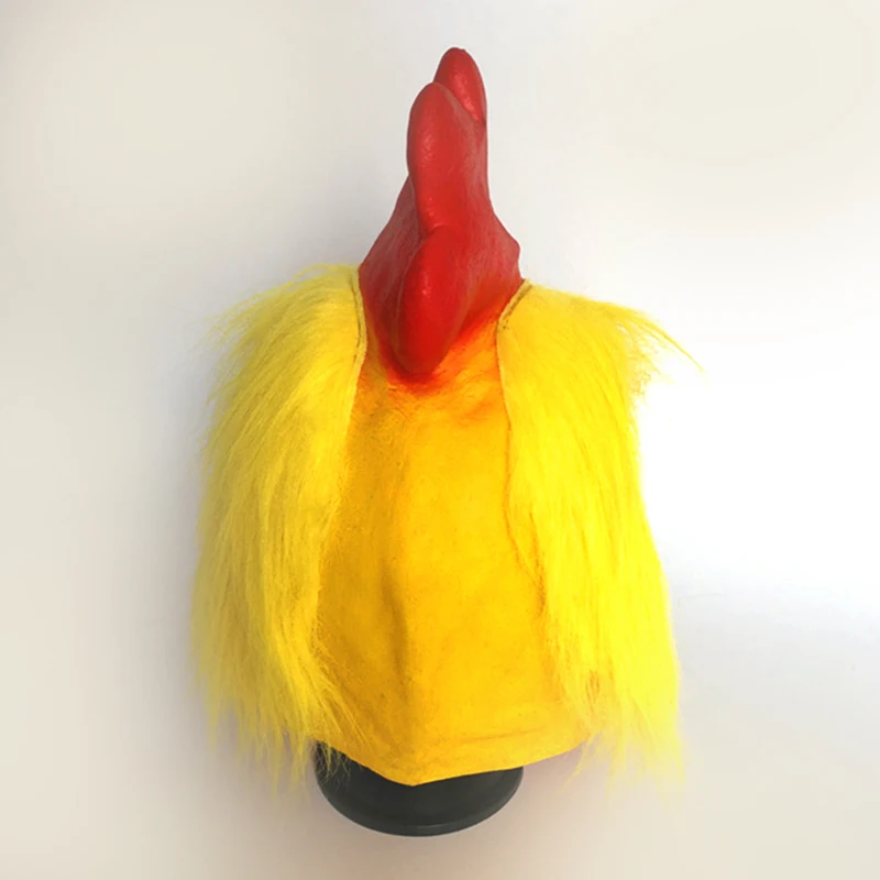 

Realistic Rooster Mask Adult Halloween Costume Latex Prop Scary Party Accessory
