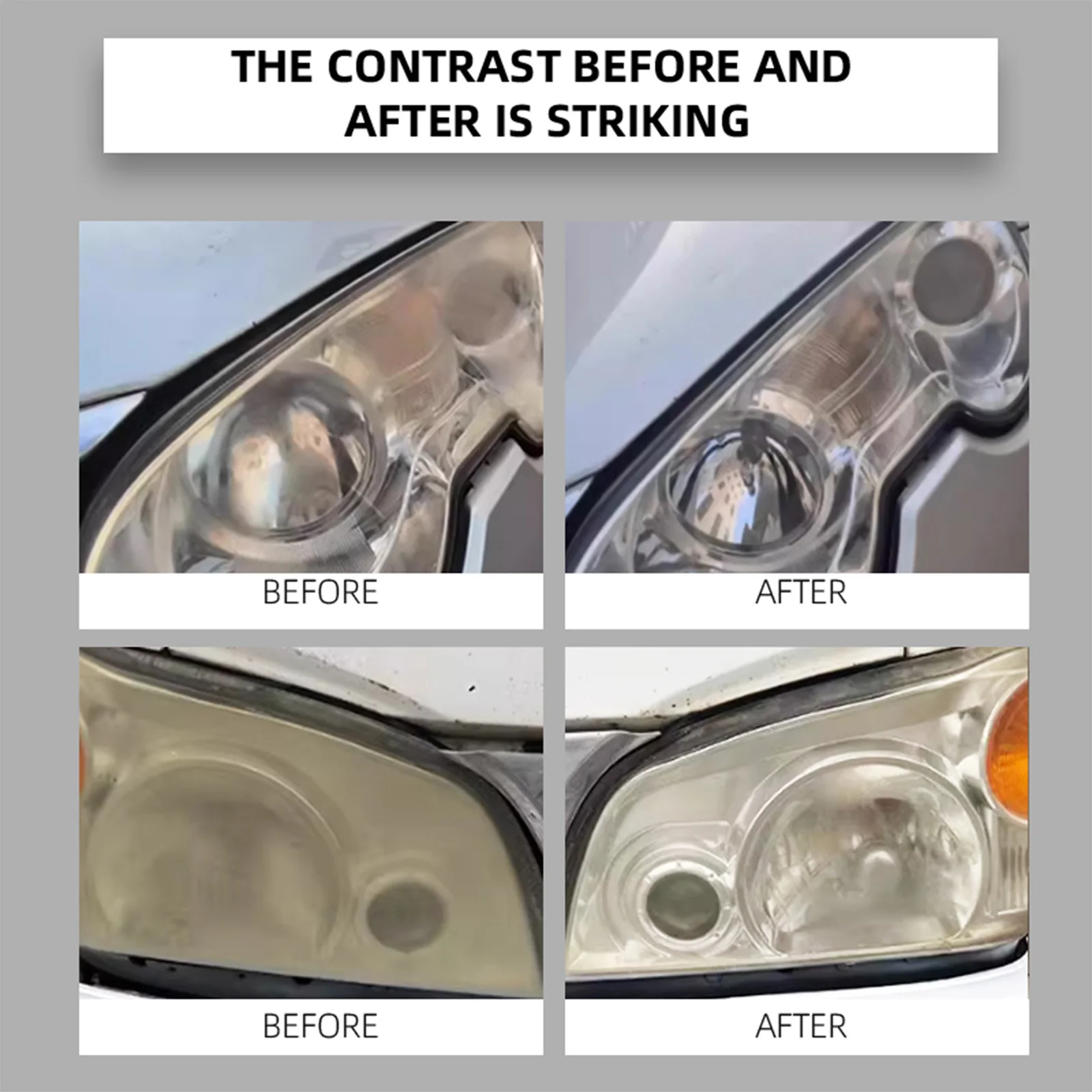 Automotive Headlamp Restoration Fluids 180ml+10ml Versatile Headlight Refurbish Kit for Improving Night Driving Visibility