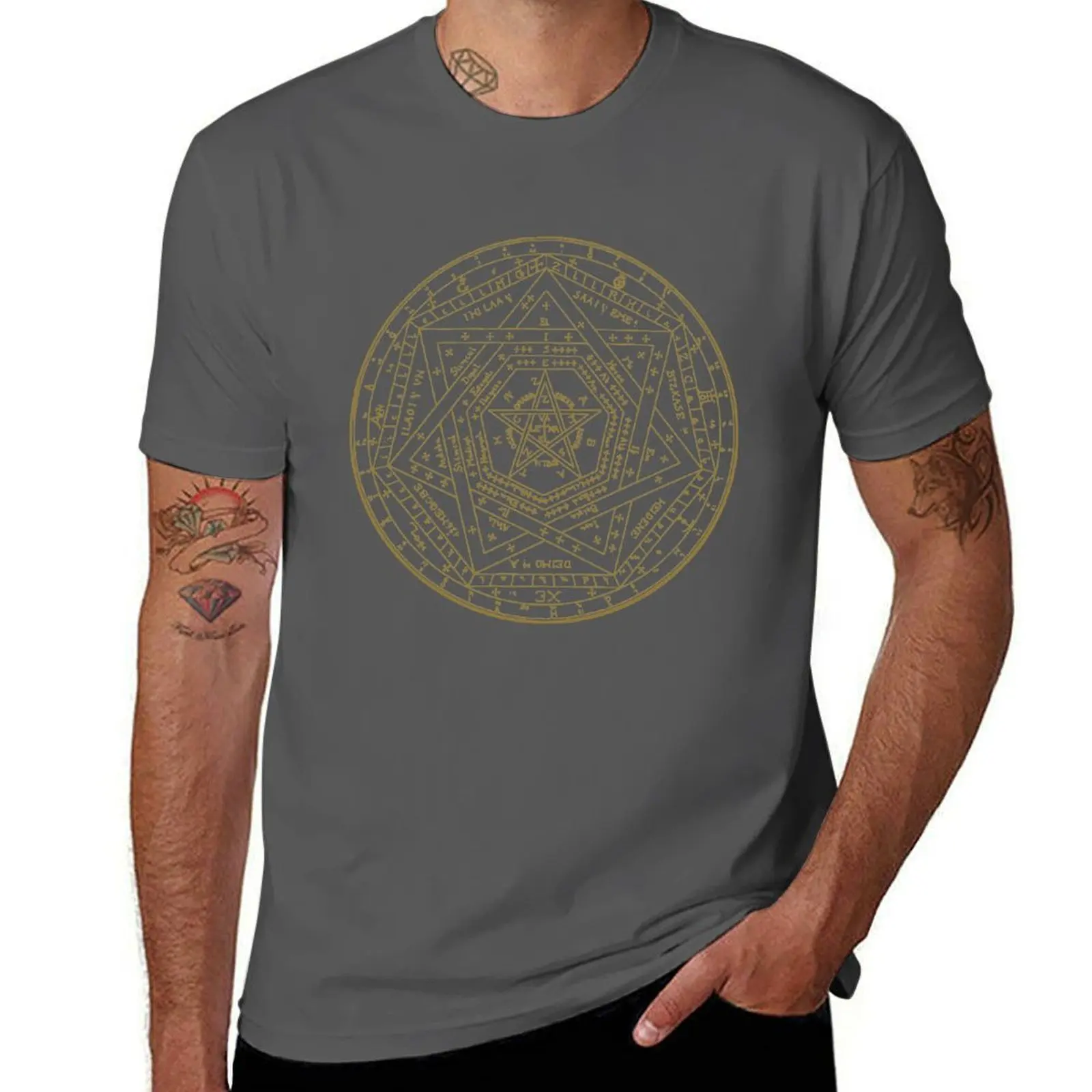 

Sigillum Dei Aemeth Sigil of Ameth Enochian John Dee Symbol T-Shirt man t shirt cotton cotton t shirt man T-Shirt