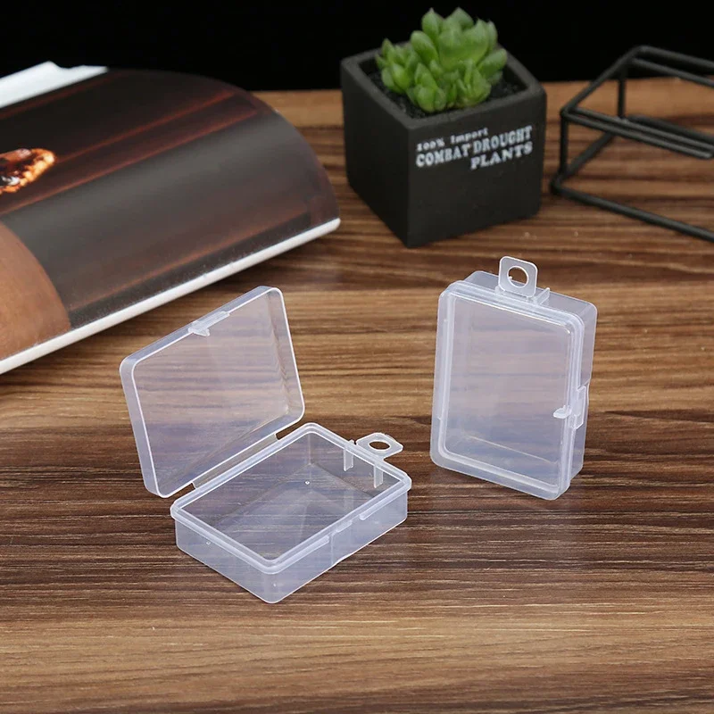 10pcs/lot Fishing Lure Compartments Storage Case Box Plastic Spoon Hook Bait Tackle Box Winter Fishing Tool Fishhook Box