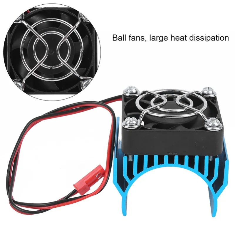 36mm Diameter Heat Sink Cooler Heat Fin For 1/10 RC Car 540/3650/3660/3670 MotorBlue