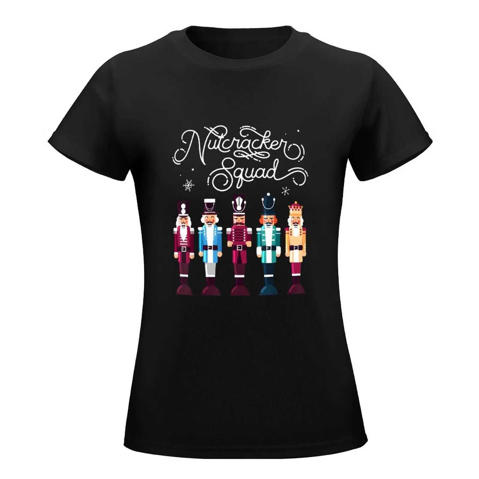 Nutcracker Squad Holiday Christmas T-Shirt cute clothes female anime clothes funny t shirts for Women