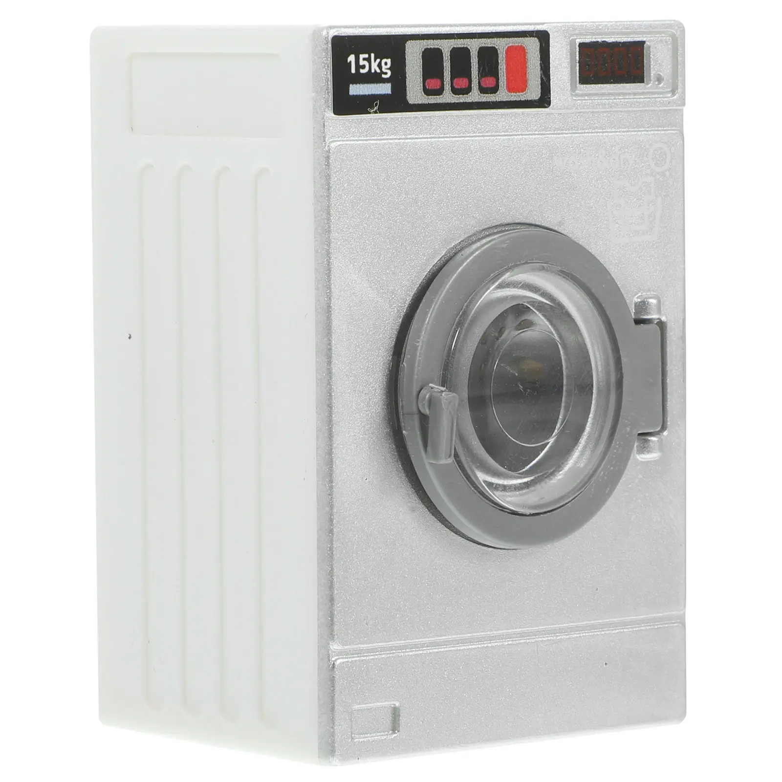 Mini Washing Machine for Dollhouse – Realistic Plastic Laundry Room Decor