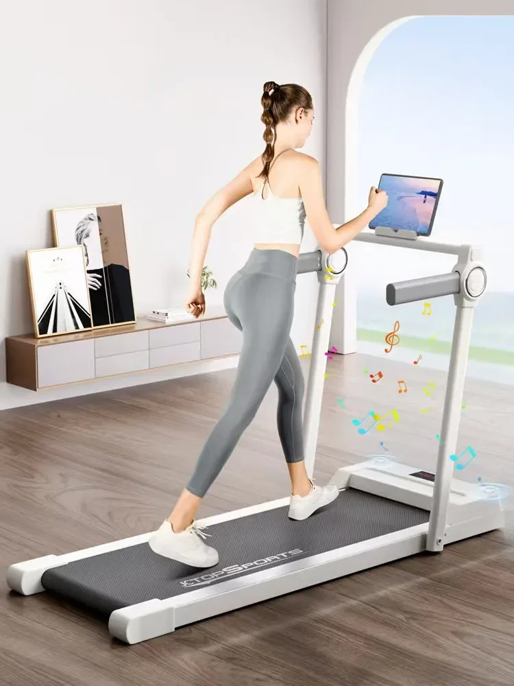 جهاز مشي صغير محمول قابل للطي بقوة 3.0 حصان بسعة 300 رطل، جهاز سير كهربائي مدمج لممارسة المشي والجري #6