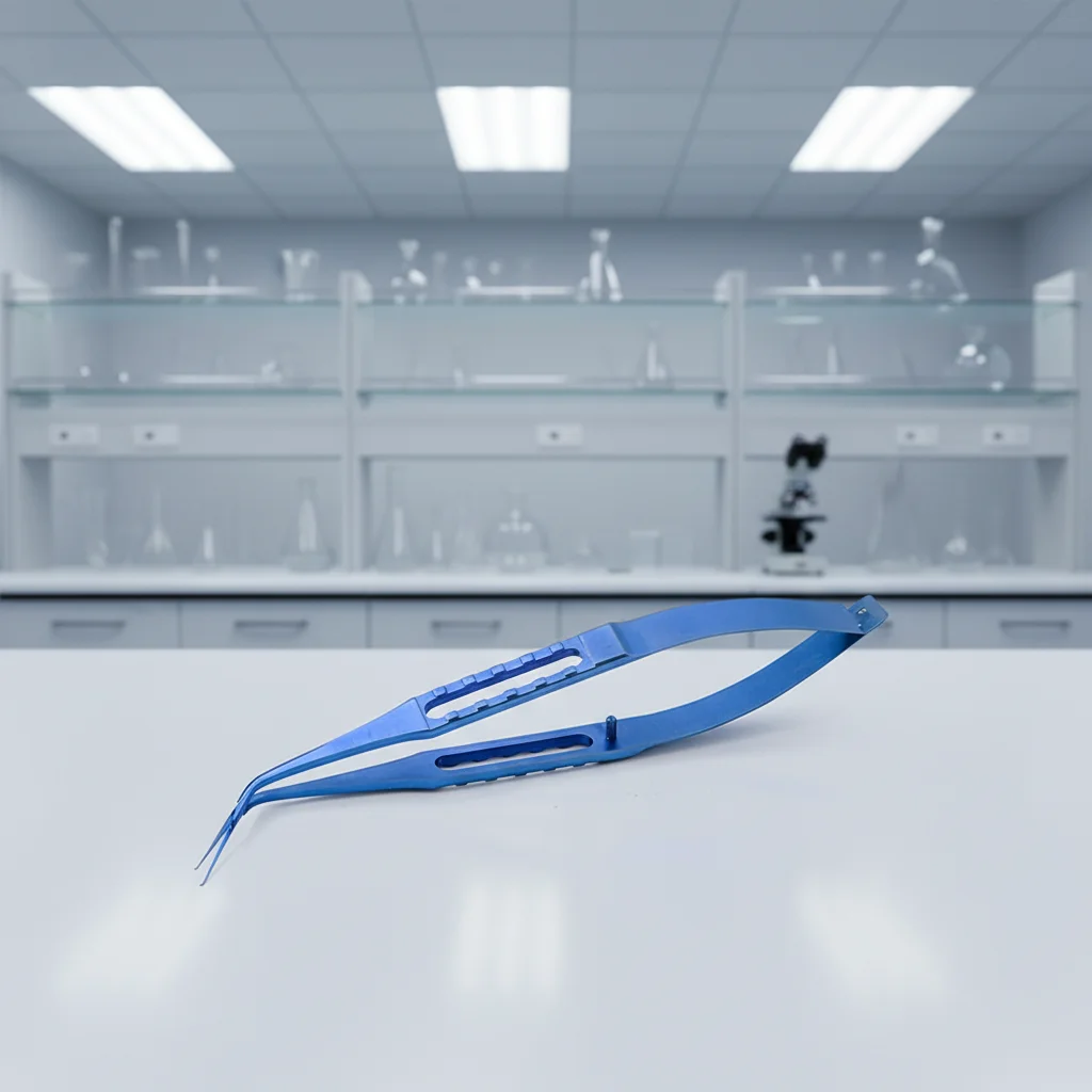 Haf-Style Capsulorhexis Forceps For Cataract Surgery Ophthalmic Microsurgical Instruments Straight-Tip Curved-Tip Titanium Alloy