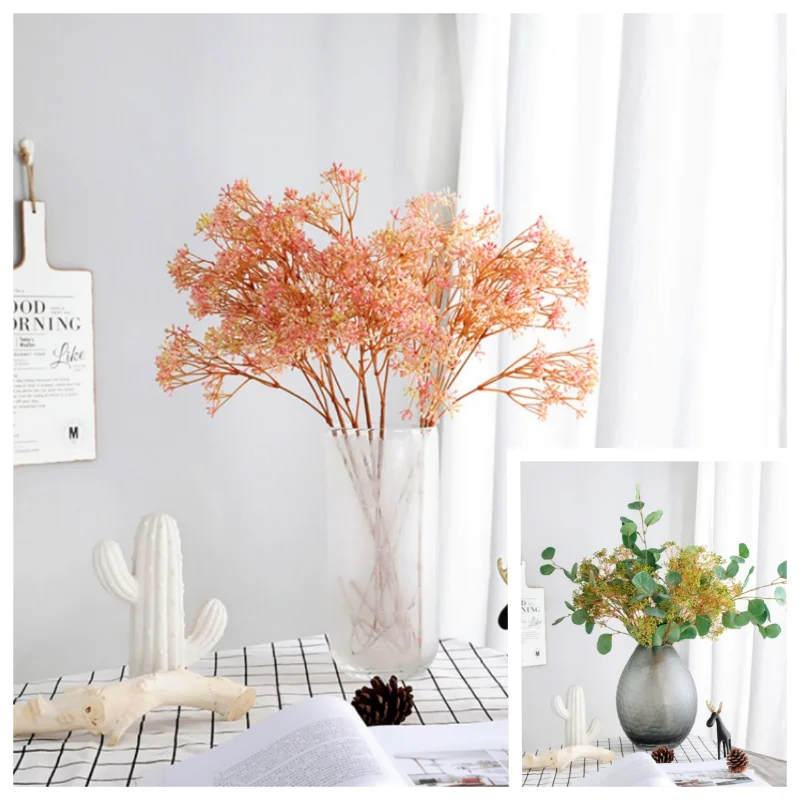 

6 Colors Simulation Babysbreath Bouquet Artificial Plants Home Decoration Wedding Arrangement Photography Props