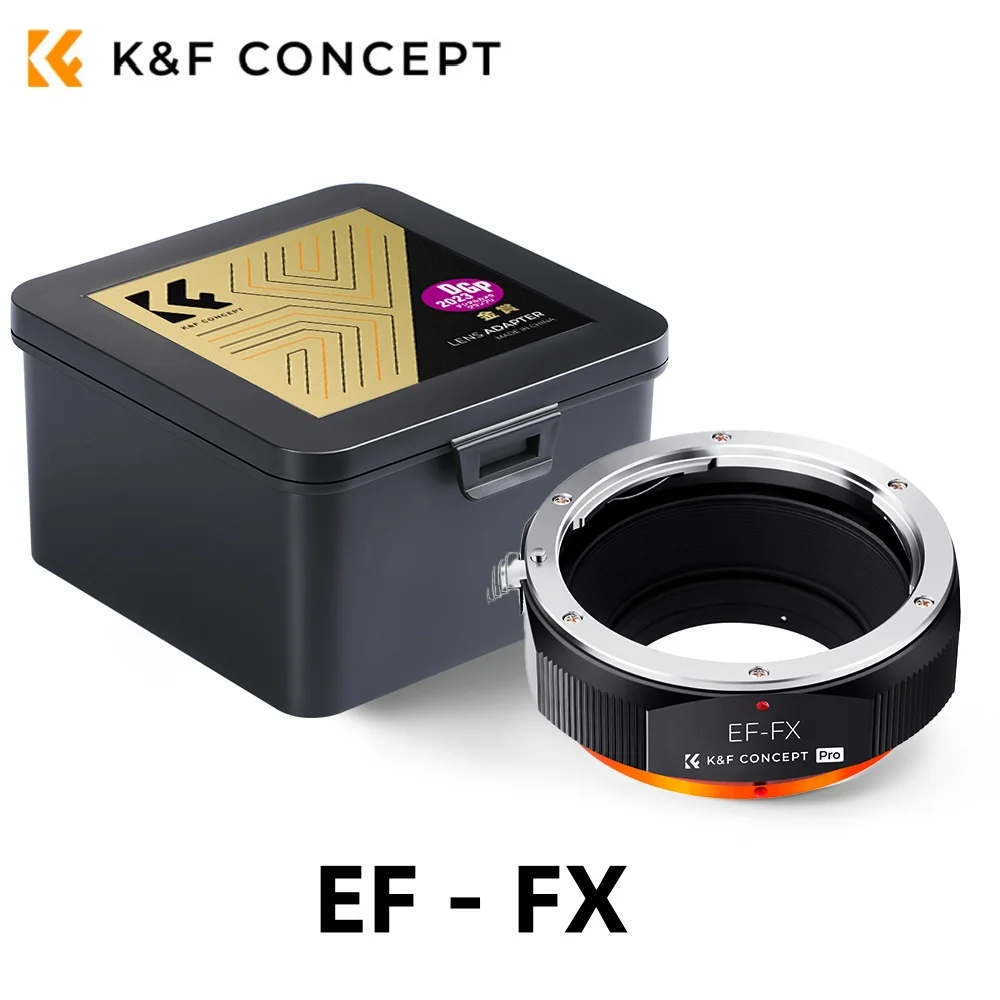 K&F Concept For Canon EF/EFS Mount Lens to Fujifilm FX X-Pro3 X-Pro2 Mount Camera High Precision EOS to FX Manual Lens Adapter