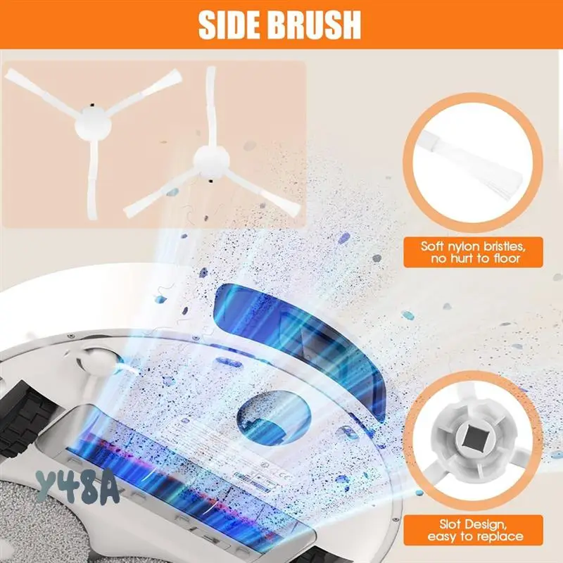 

Accessories Kit For Xiaomi X20+ X20 Plus Robot Vacuum Cleaner Parts Main Side Brush Hepa Filter Accessories-Y48A