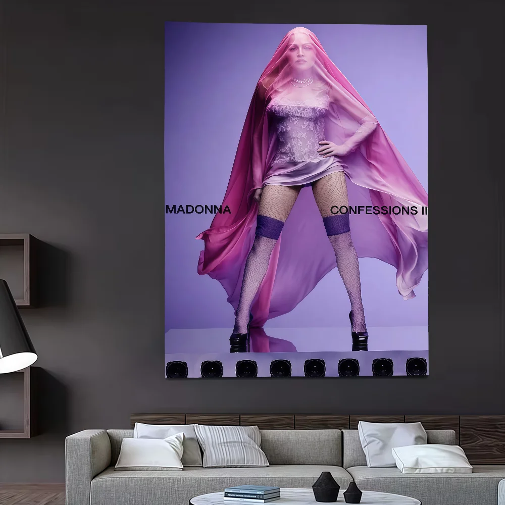 Bekentenissen ii Zangeres M-Madonna-S vlag Feestdecoratie Kunst Picknick Thuis Hangend Kamperen Buiten Feestbanner