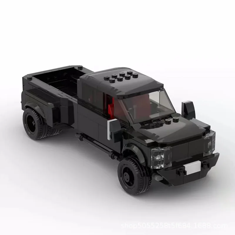 Hot Black Raptor F-450 Pickup Car Model Building Blocks Sets Mini Action Figure Toys Kids Adults Birthday Gifts