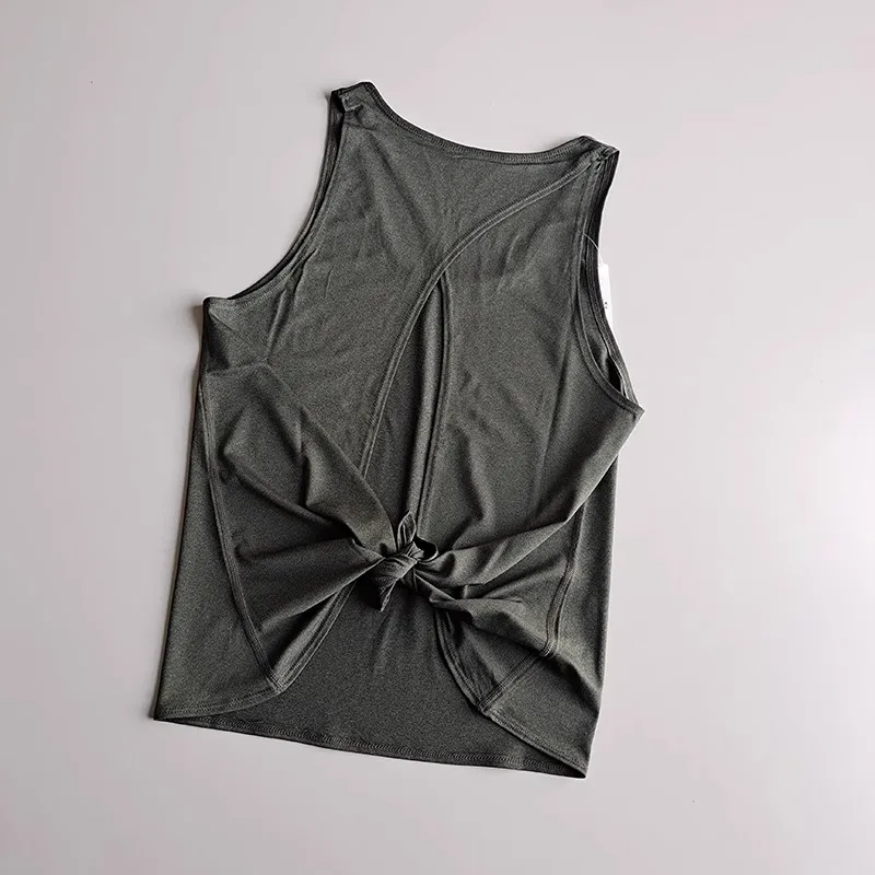 Ärmellose Sportshirts für Damen, Yoga-Oberteile, Fitness-Tops, lockere Sportshirts, Damen-T-Shirts für das Training, Tanktops. – Detail 14