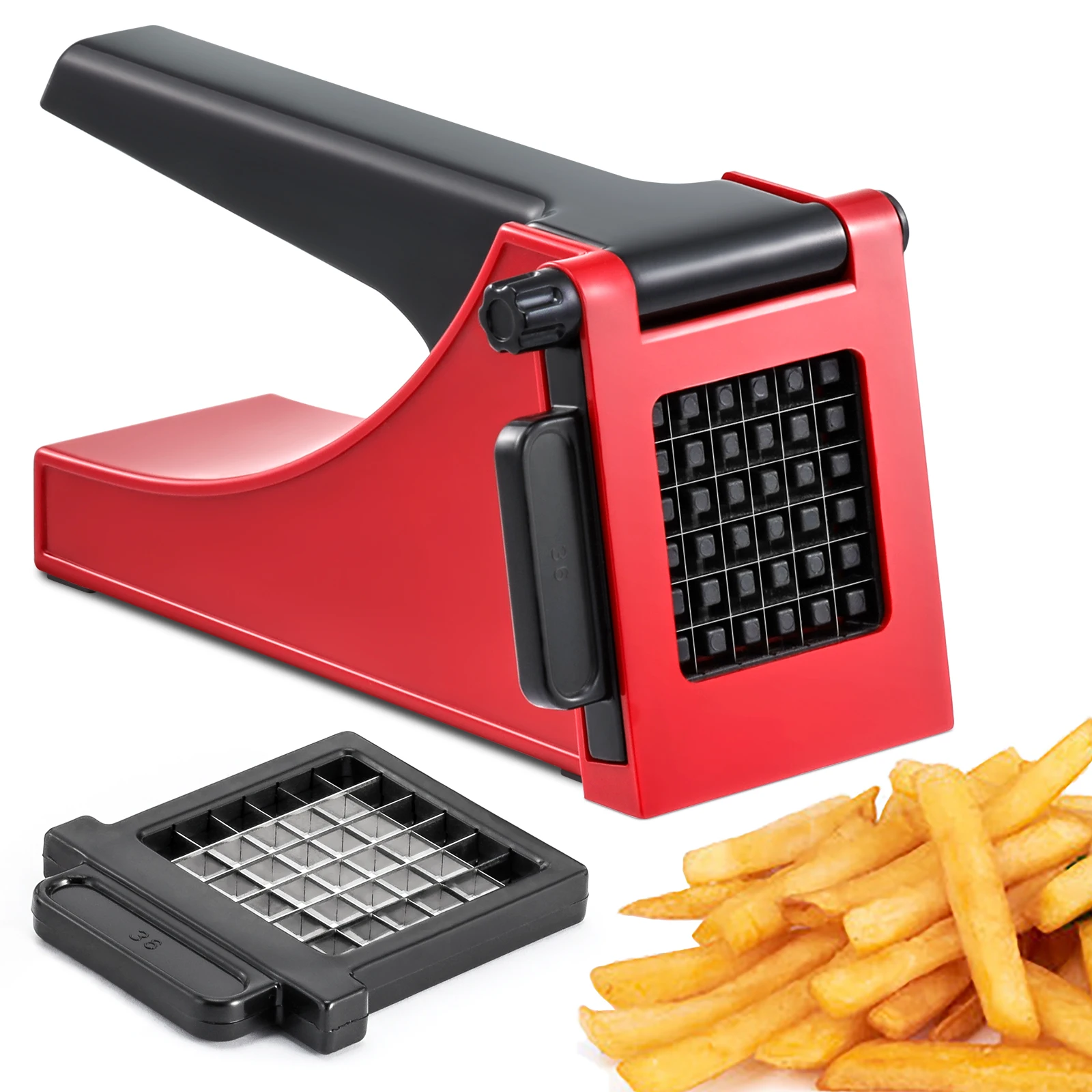 GDL Cutting Fries Magic Potato Onion Carrot Colorful Pepper Cutting Strips Diced Launcher Push Type