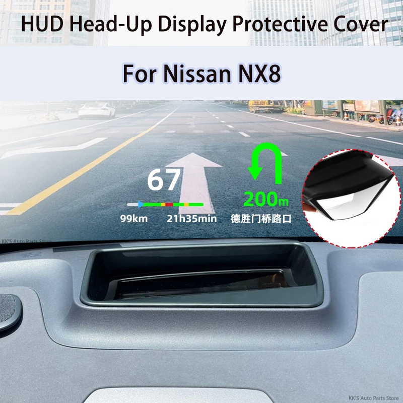 HUD Head-Up Display Protective Cover & Dashboard Dustproof Cover for Nissan NX8, Car Interior Accessories