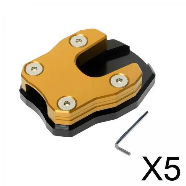 プレミアムバイクサイドスタンドパッドプレート拡大アルミ合金改造サポート（バイクガレージ駐車用）