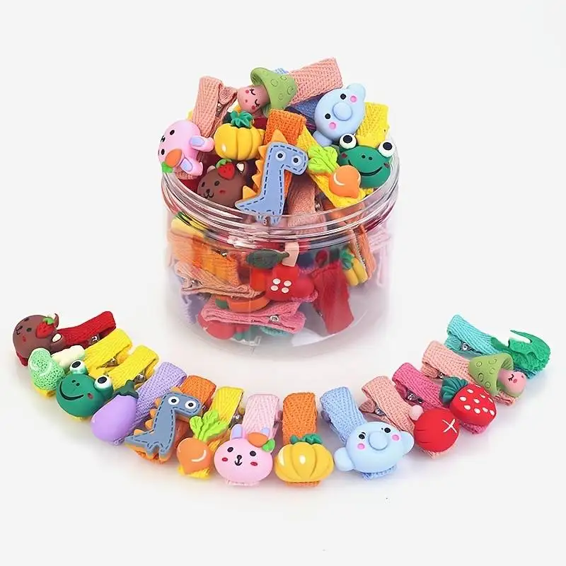 26pcs A Box Of Children\'s Hair Clip Girls Accessories Headdress Princess Small Hairpin Set