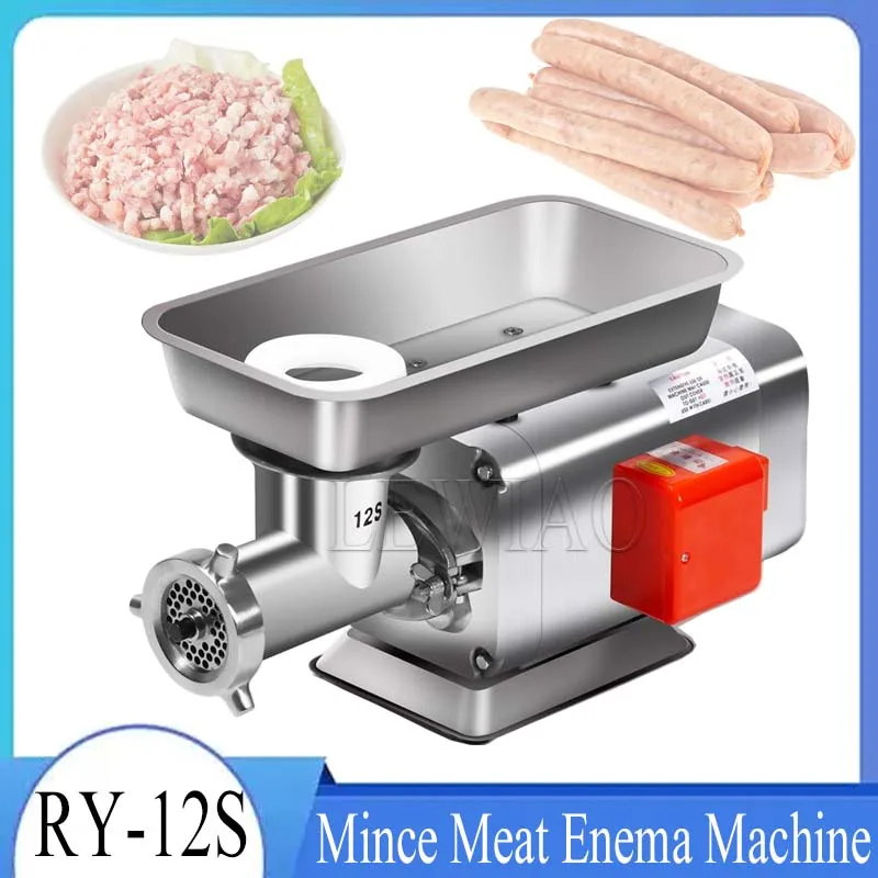 

Commercial Electric Meat Grinder 1100W Commercial Sausage Stuffer Maker Stainless Steel Food Grinders for Industrial