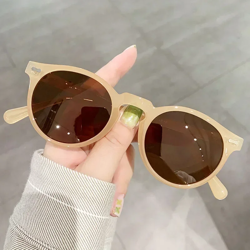 Lunettes De soleil polarisées rondes classiques femmes hommes lentille De thé nuances De conduite en plein air lunettes De soleil Vintage unisexe UV400 Gafas De Sol