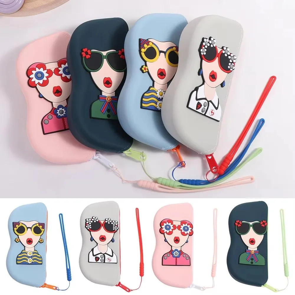 Portable Multifunctional Glasses Bag Dustproof Waterproof Coin Purse Silicone Eyeglasses Box