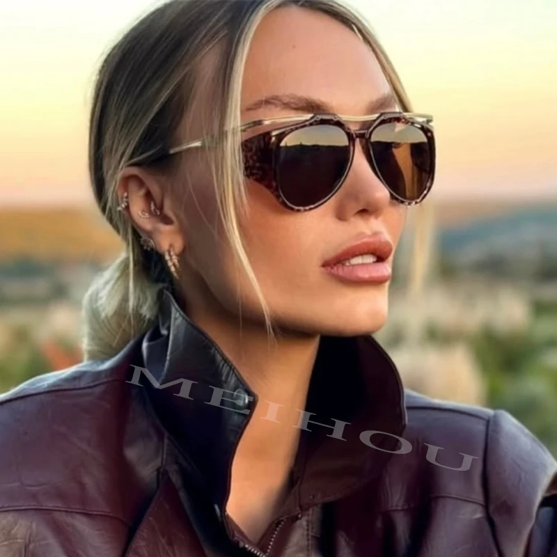 Benzersiz Punk Güneş Gözlüğü Kadın Erkek Moda Yuvarlak Kişilik Büyük Boy güneş gözlüğü Bayanlar Vintage Rüzgar Geçirmez Popüler Tonları Büyük