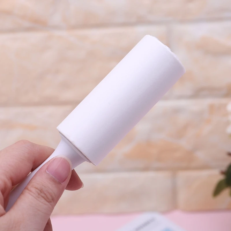 Reusable Clothes Coat Sticky Lint Roller Dog Pet Hair Remover Cleaning Device L21A