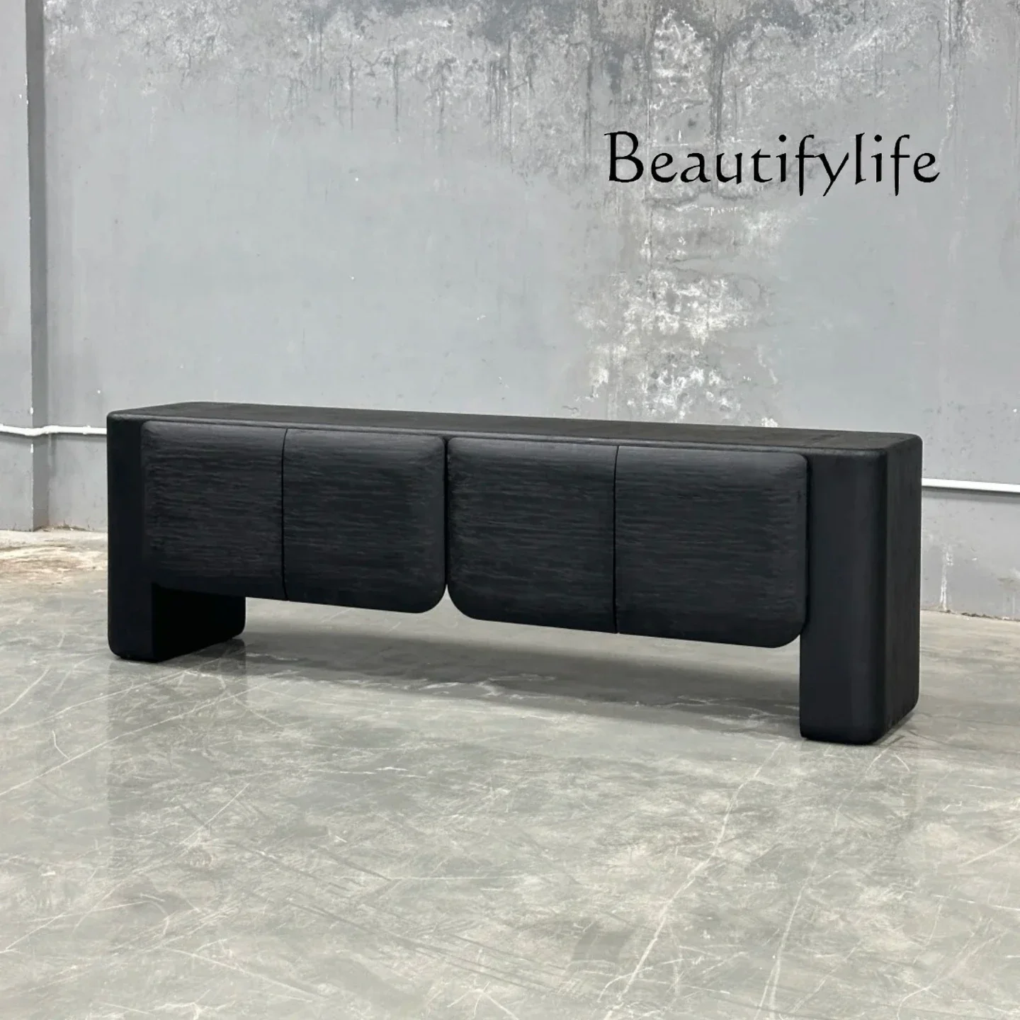 

Y Medieval Solid Wood Dining Side Cabinet Living Room Home Designer Creative Retro Style Tea Cabinet Simple