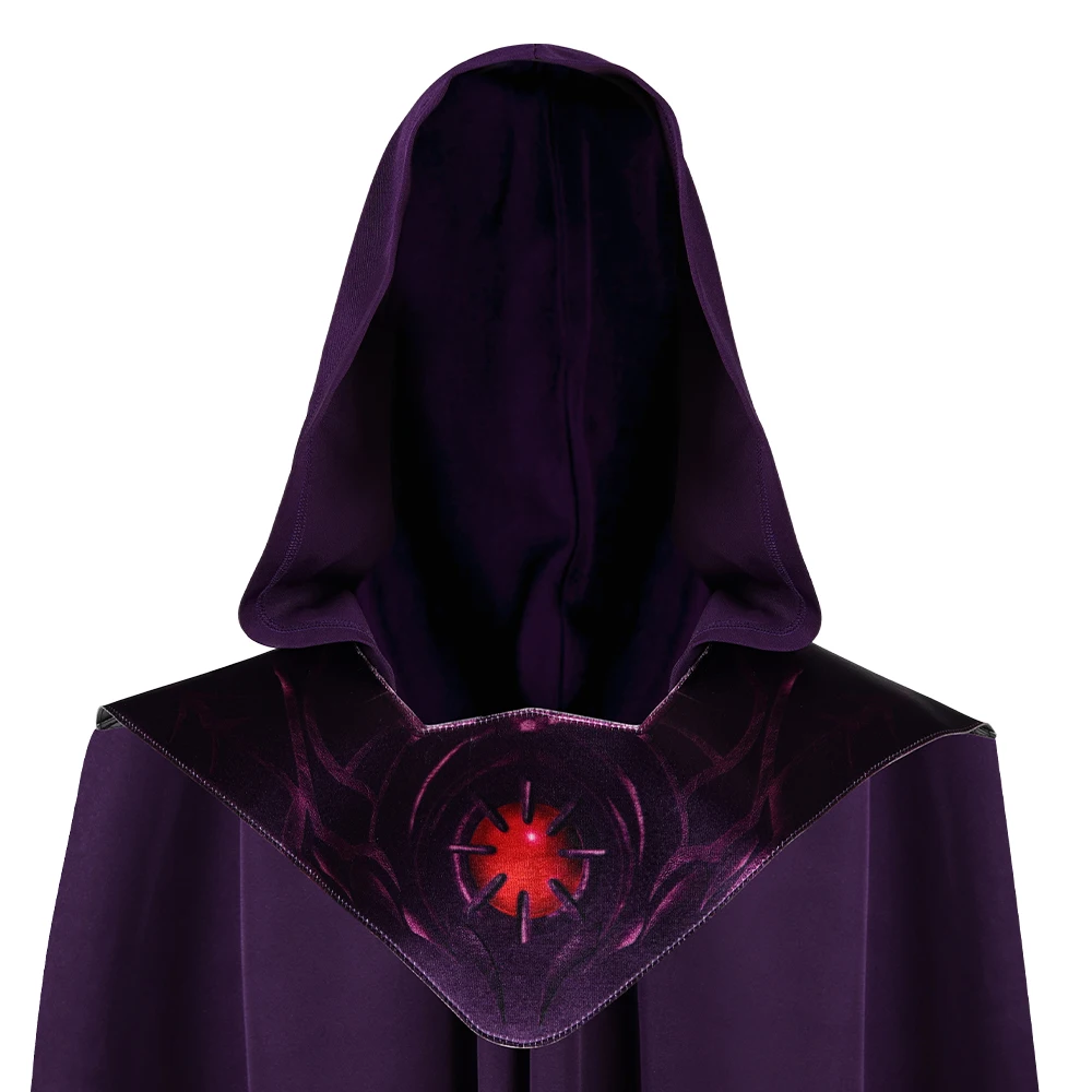 Cape de Sorcier Violette à Capuche – Médaillon Lumineux – photo 5