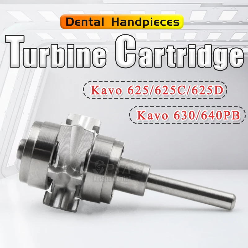 

KaVo630 640PB 625 625C 625D Air Turbine Cartridge High Speed Handpiece Rotor Replacement Dental Metal Small Parts Accessories