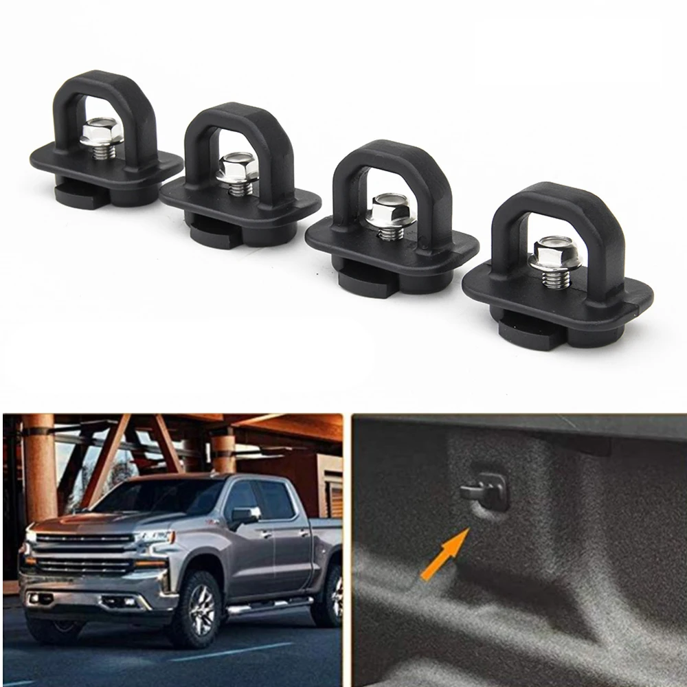 4 Uds. De amarres para cama de camión para Chevrolet Silverdo GMC Sierra 2007-2018 para Chevrolet Colorado GMC Canyon pickup 2015-2018