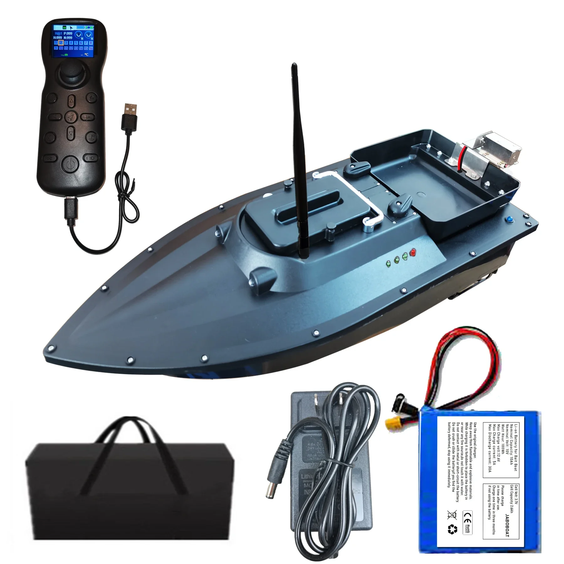 2023 12V 10Ah Battery  High Speed 10KM/H Adjustable High Power Smart Navigate Auto Return GPS Fishing Bait Boats