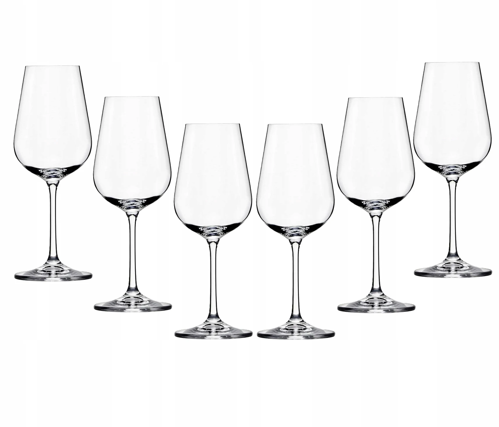 Wijnbekers met heldere steel, wit, 360 ml, 6 stuks, Porto