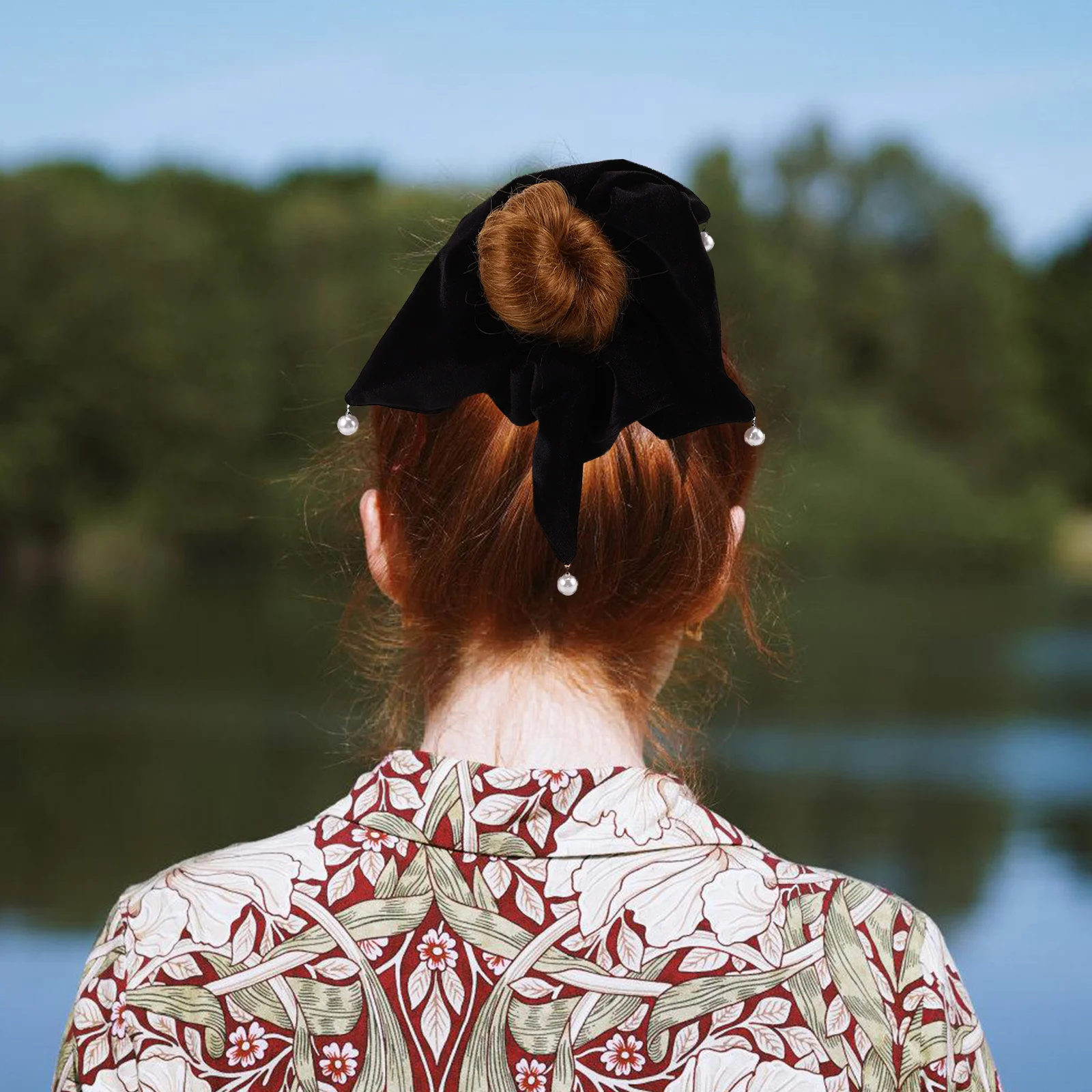 

Big Scrunchies For Women Large Soft Ties Thick Elastic Ponytail Holders Brown Hair Bands For Thick Hair