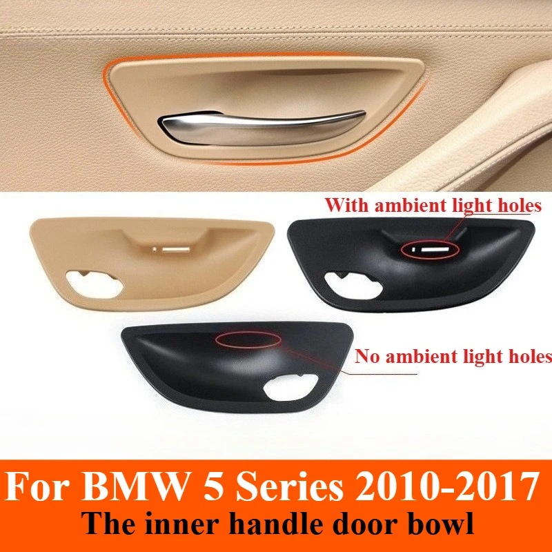 

For BMW F10 F11 F18 5 Series 2010–2017 Inner Door Handle Bowl Cover Trim Interior Grab Pull Replacement Decorative Accessories